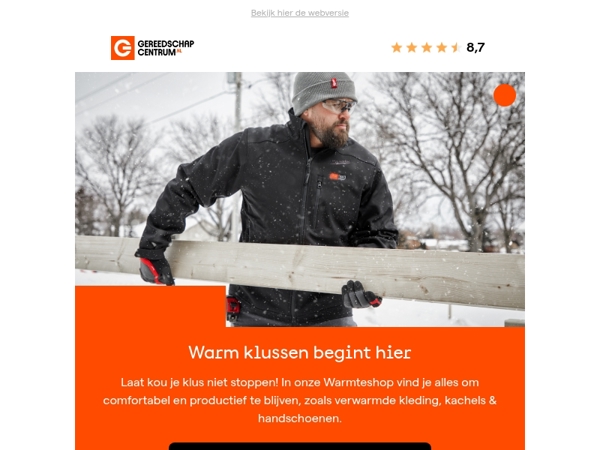 Koud buiten? Blijf warm tijdens elke klus!