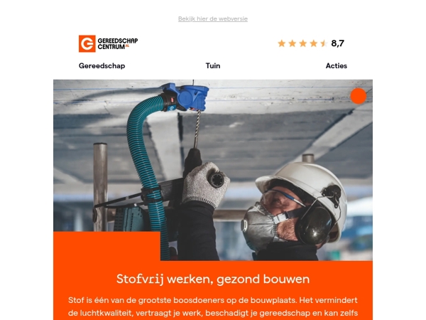Werk stofvrij en veilig