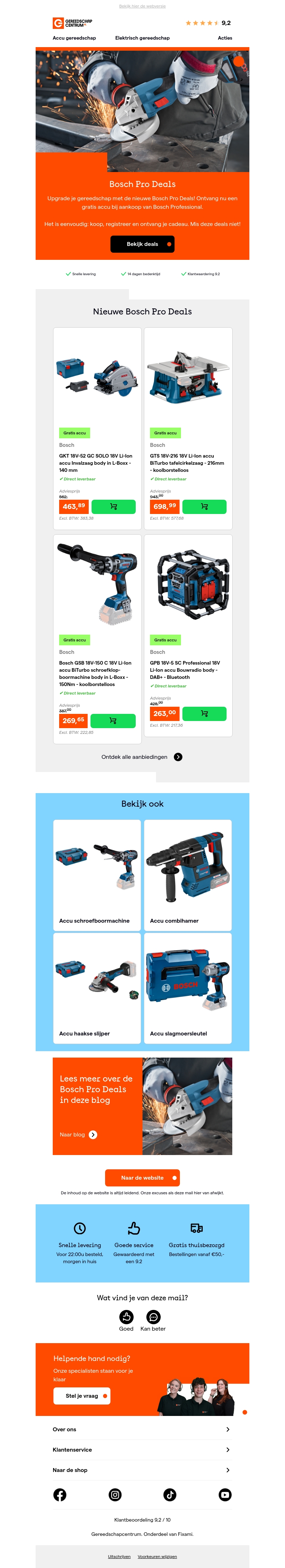 Ontdek de nieuwe Bosch Pro Deals! Ontdek de nieuwe Bosch Pro Deals!