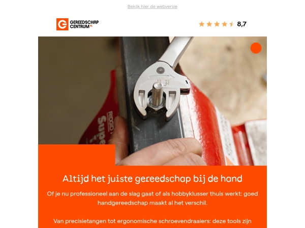 Handgereedschap dat je niet wil missen