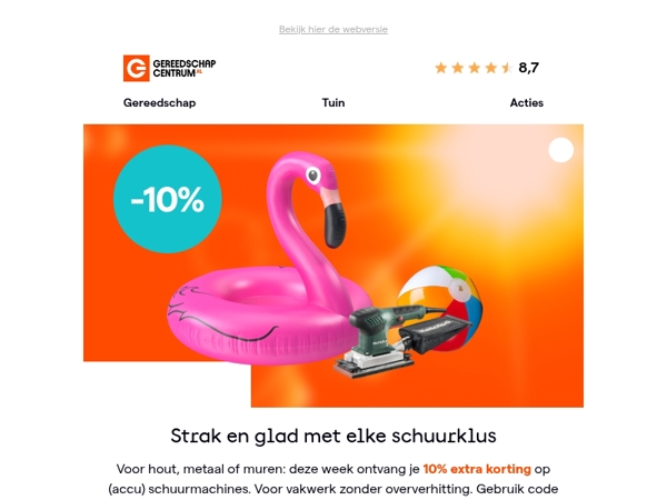 Schuurmachines in de Zomer Vol Korting