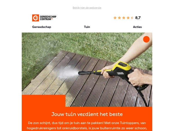 Zomerklaar? Ontdek onze Tuintoppers!