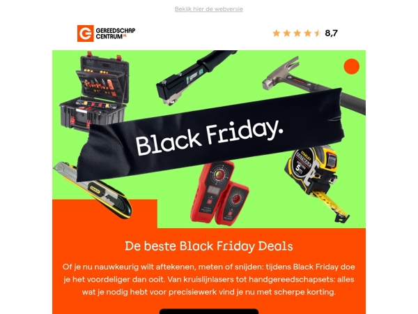 Black Friday: precisie voor de beste prijs!