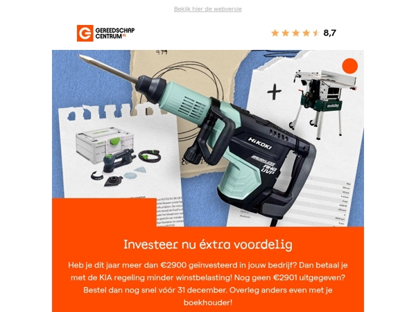 Ben jij ondernemer? Profiteer van KIA