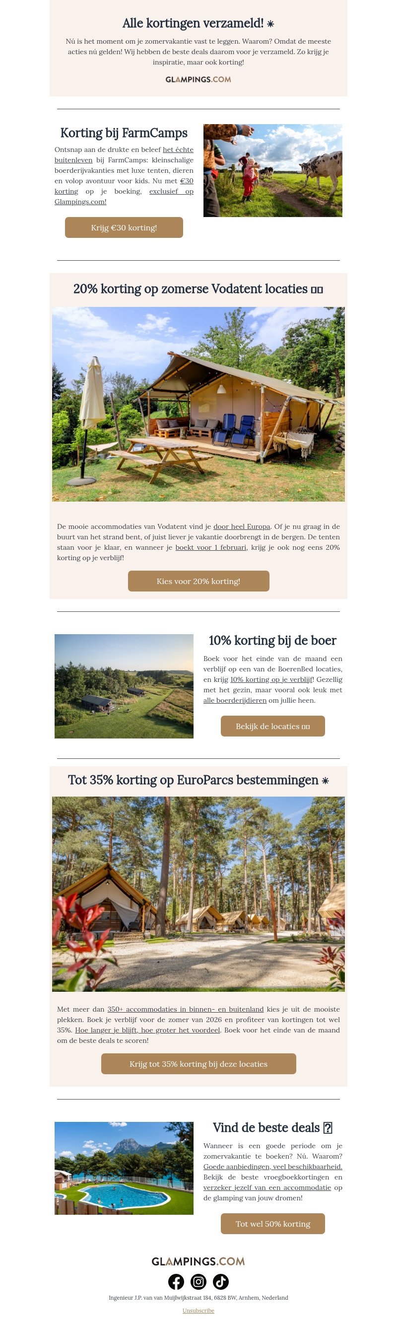 De beste glamping-deals op een rijtje! โ๏ธ๐๏ธ De beste glamping-deals op een rijtje! โ๏ธ๐๏ธ