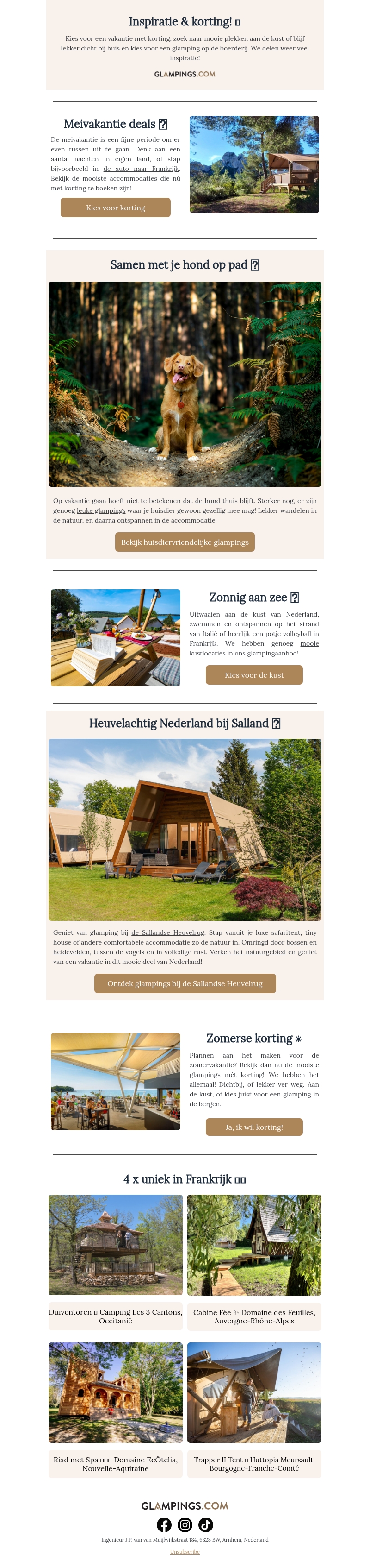 De mooiste glampings & beste deals! ✨ De mooiste glampings & beste deals! ✨