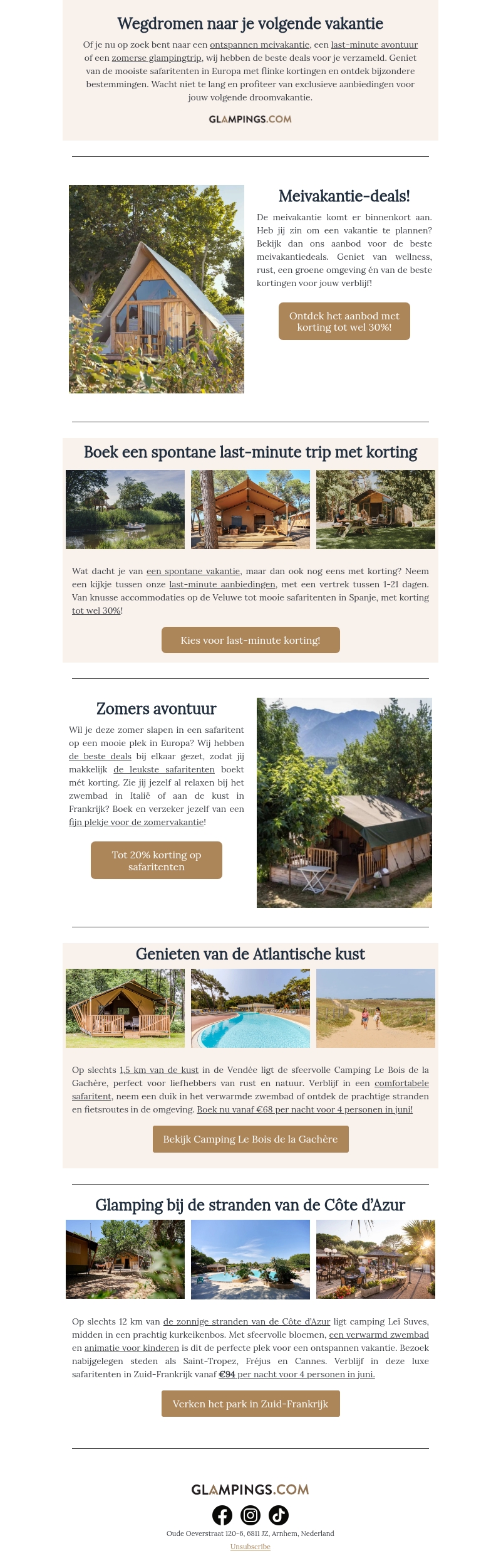 Inspiratie en kortingen op Glampings.com Inspiratie en kortingen op Glampings.com