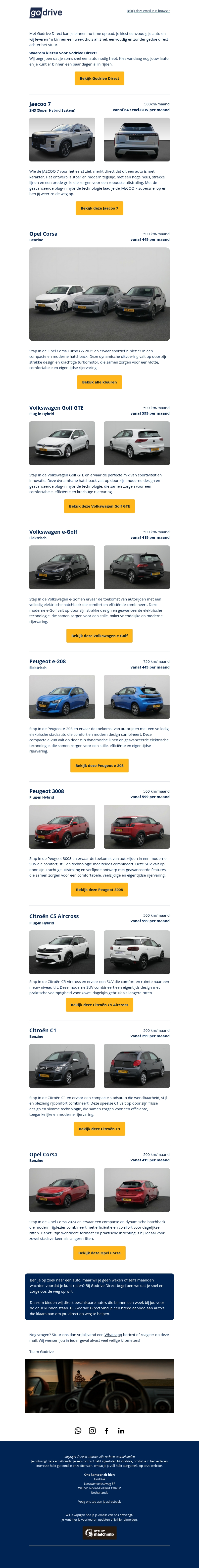 Snel een nieuwe auto nodig? Snel een nieuwe auto nodig?