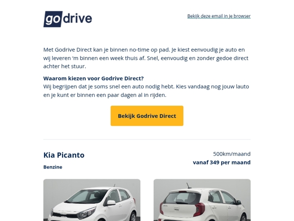 Snel een nieuwe auto nodig?