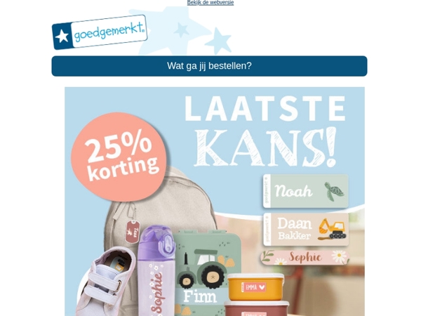 ★ LAATSTE KANS! ⛔️✋ 25% korting!