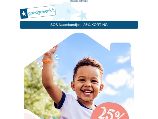 ★ 25% KORTING op onze SOS Naambandjes! 🙌