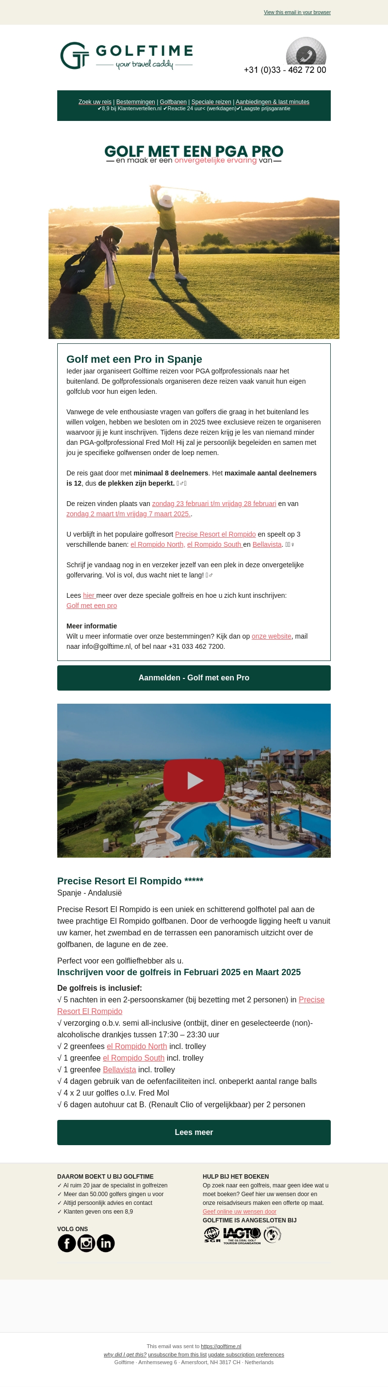 Exclusieve Golfreis met een PGA Pro in Spanje 🏌️♂️☀️ Exclusieve Golfreis met een PGA Pro in Spanje 🏌️♂️☀️