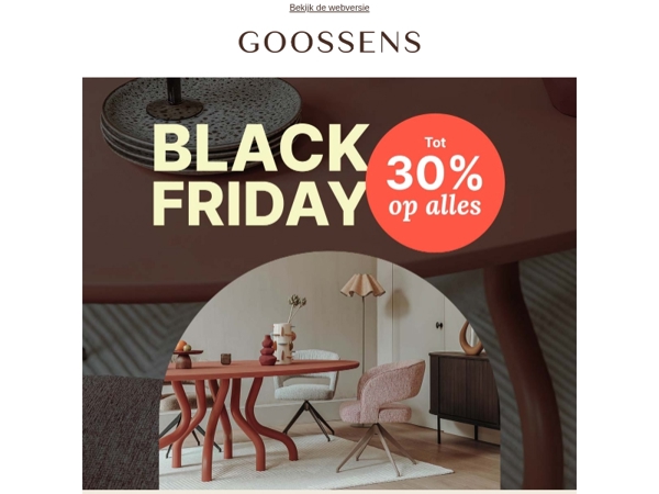 Black Friday: tot 30% korting op álles