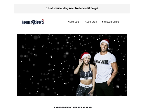 🎄 Merry Fitmas: 10% korting op alles