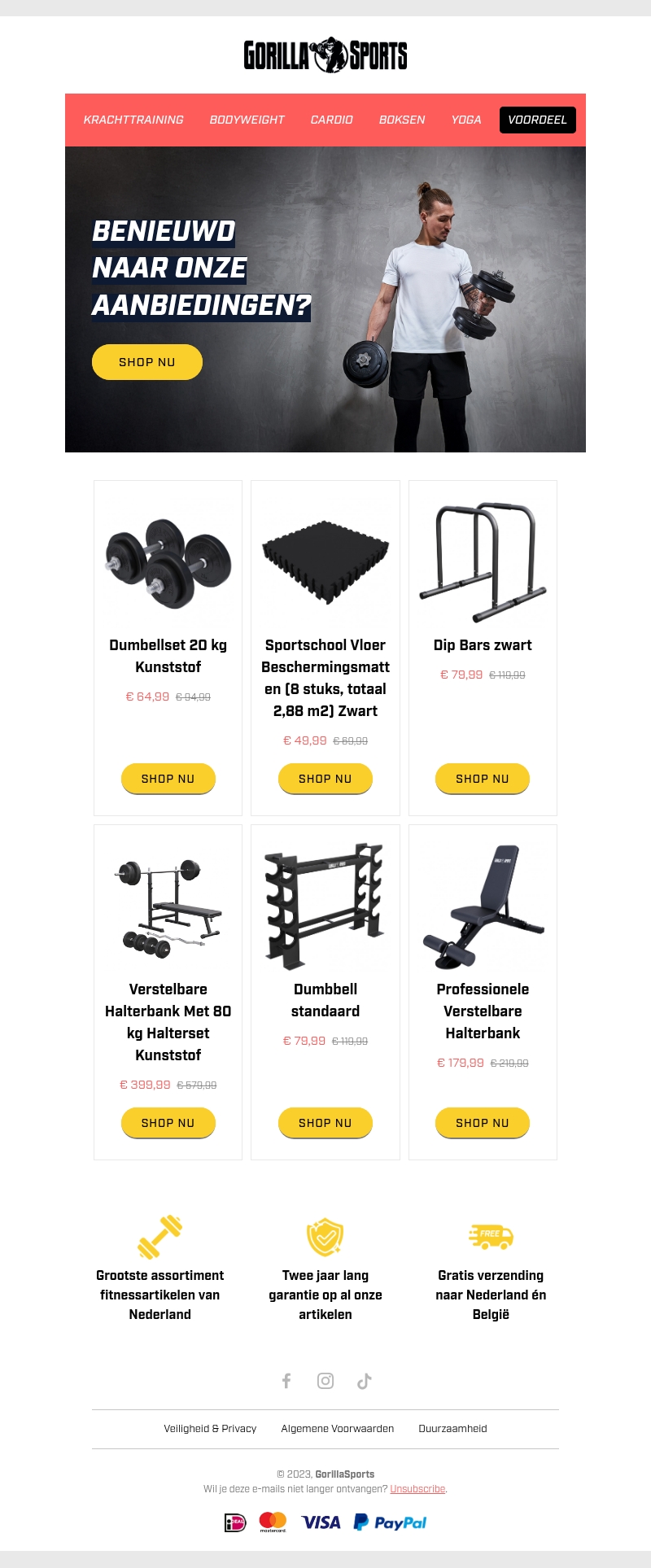 π₯ 10 deals die jouw training boosten! π₯ 10 deals die jouw training boosten!