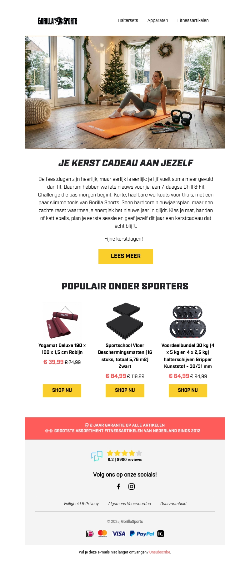 Je kerstcadeau begint morgen: 7 dagen Chill & Fit π Je kerstcadeau begint morgen: 7 dagen Chill & Fit π