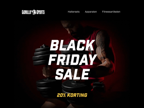 ⚫ Black Friday sale 20% korting op alles