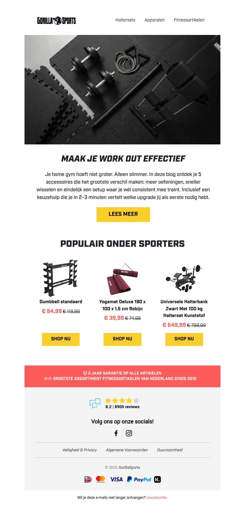 Met deze 5 accessoires ga je wél consistent trainen Met deze 5 accessoires ga je wél consistent trainen