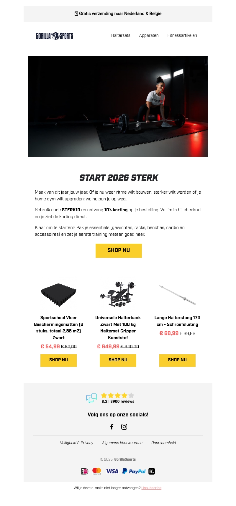 πͺ Start 2026 sterk: 10% korting op alles πͺ Start 2026 sterk: 10% korting op alles
