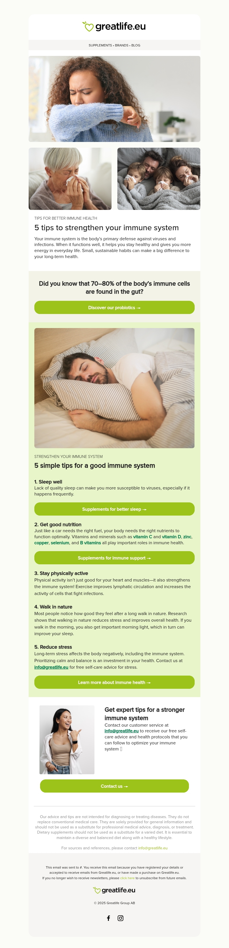 5 simple tips for a stronger immune system | Greatlife.eu π 5 simple tips for a stronger immune system | Greatlife.eu π