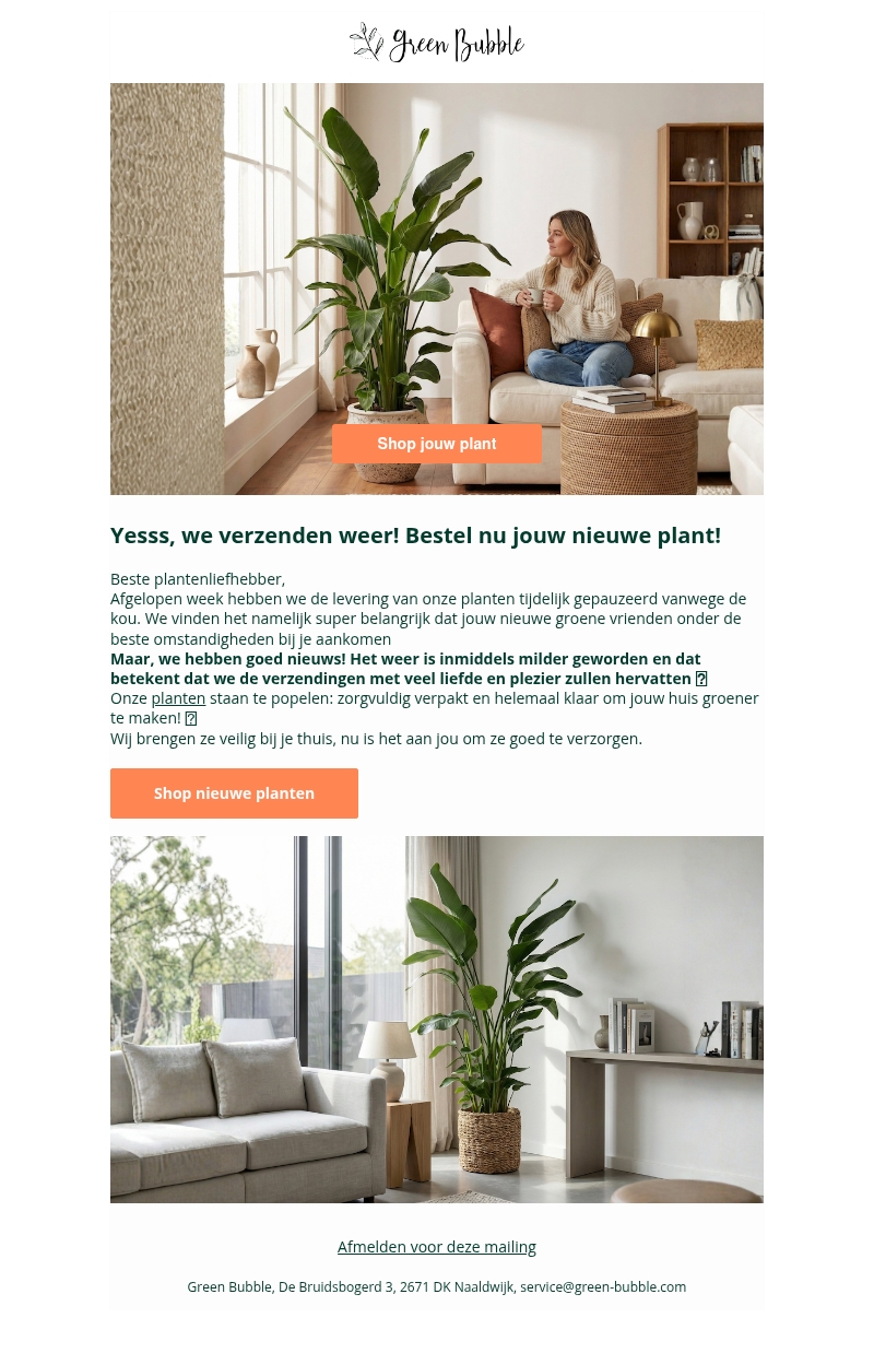 We verzenden weer! Onze planten staan te popelen😍🌿 We verzenden weer! Onze planten staan te popelen😍🌿