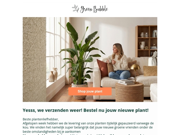 We verzenden weer! Onze planten staan te popelen😍🌿