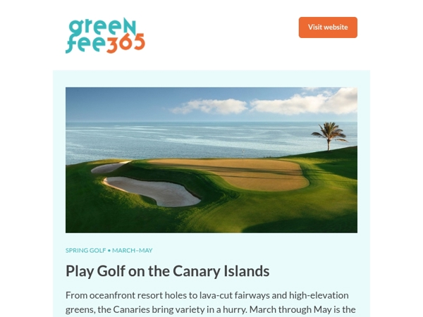 Canary Islands Golf: Peak Season, Perfect Conditions