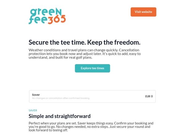 The easiest way to protect your tee time.