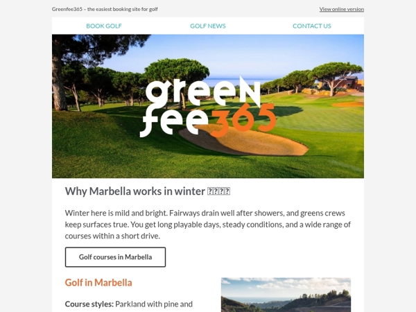 Marbella in Winter: Sun, Golf, and Easy Tee Times
