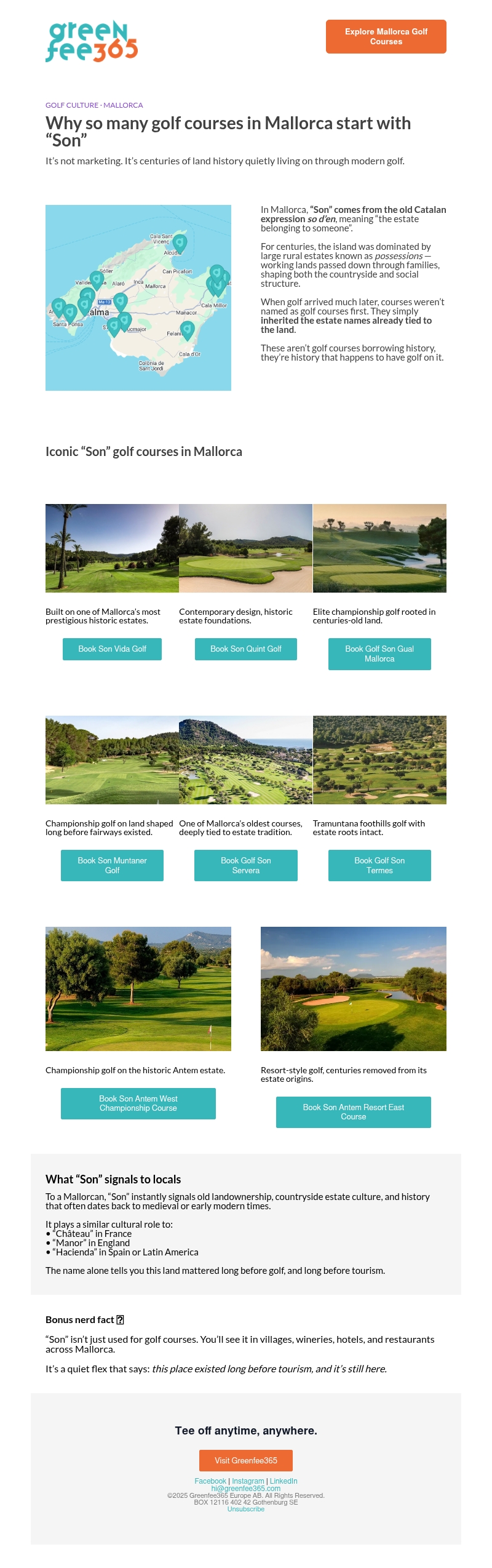 The hidden meaning behind Mallorca’s “Son” courses The hidden meaning behind Mallorca’s “Son” courses
