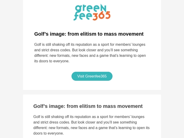 Is this the most inclusive golf has ever been?