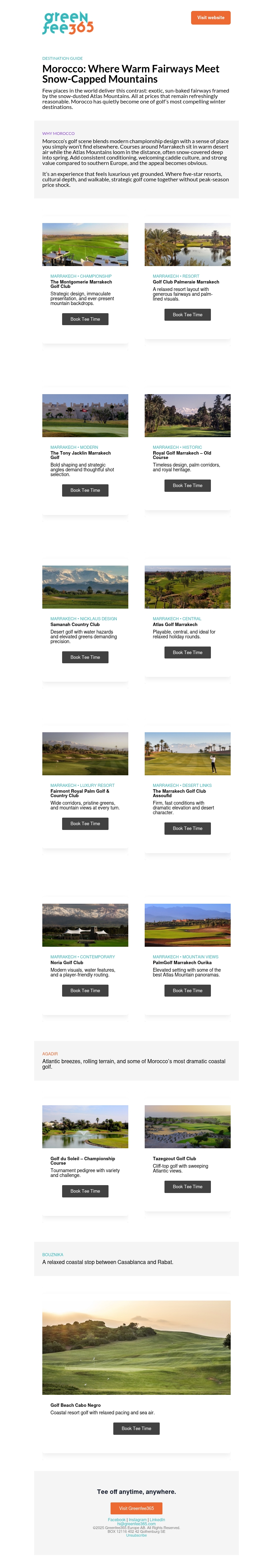 Desert Fairways, Snowy Peaks: Why Morocco Is Golf’s Most Surprising Escape Desert Fairways, Snowy Peaks: Why Morocco Is Golf’s Most Surprising Escape