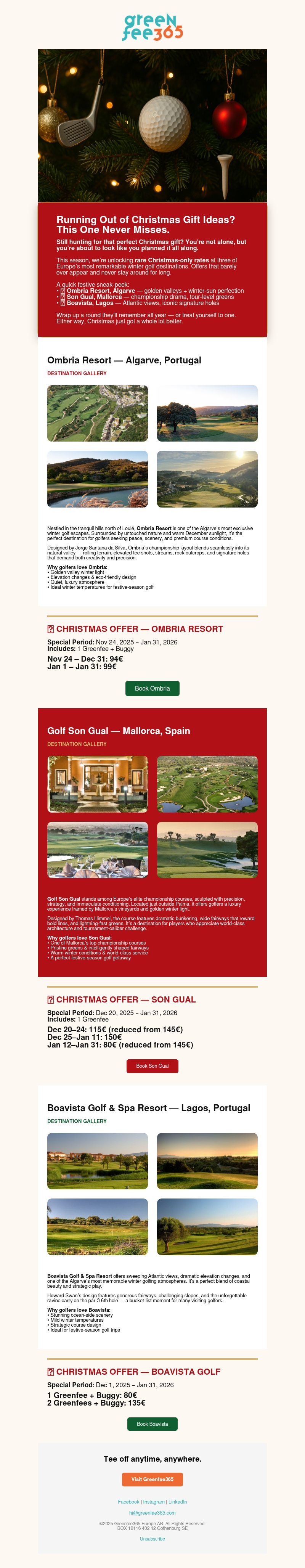 Last-Minute Christmas Saver: Exclusive Winter Golf Deals Inside Last-Minute Christmas Saver: Exclusive Winter Golf Deals Inside