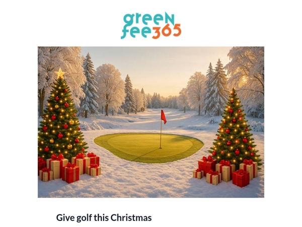 ⭐ Give golf this Christmas – the perfect experience gift