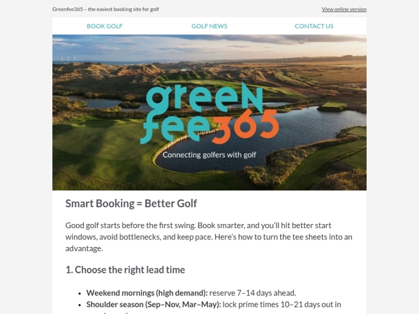 Beat the Tee Sheet: Book Smarter, Play Better
