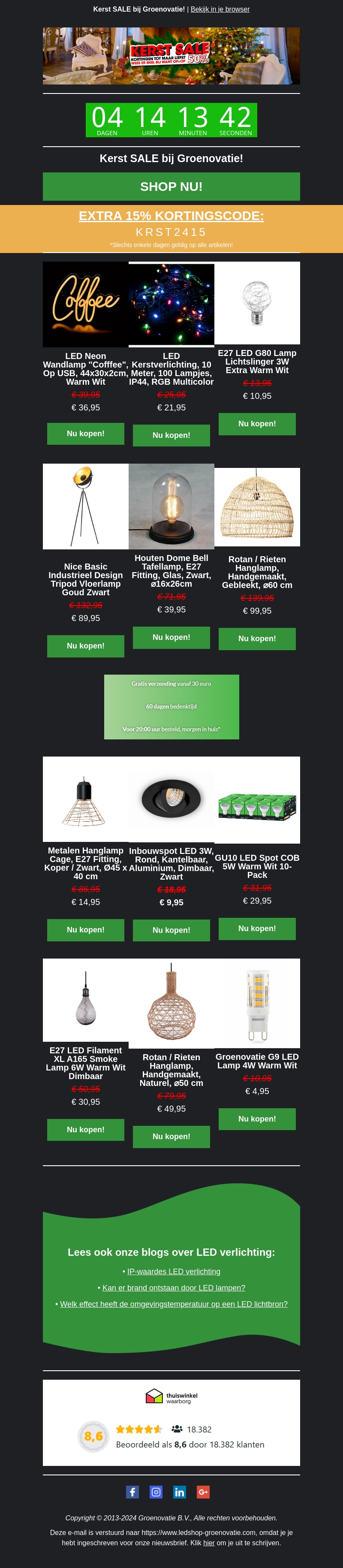 Kerst SALE bij Groenovatie! π
πΌππ Kerst SALE bij Groenovatie! π
πΌππ