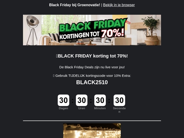 🔥BLACK FRIDAY korting tot 70%!