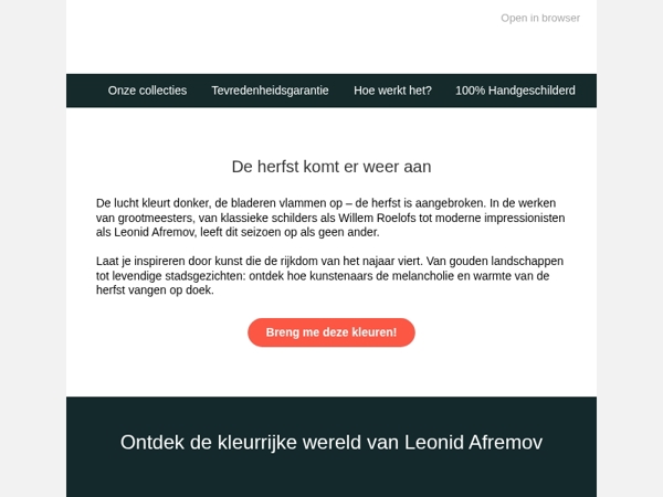 De herfst komt eraan!