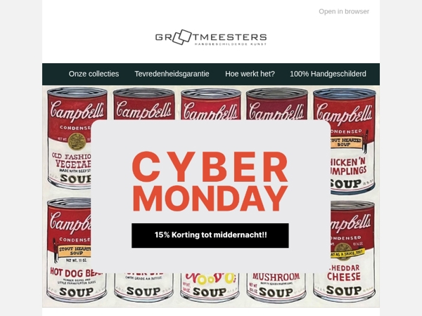 Cyber Monday is hier! 🛍️