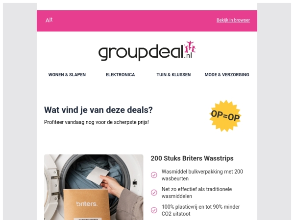 Iedere dag de beste aanbiedingen voor jou