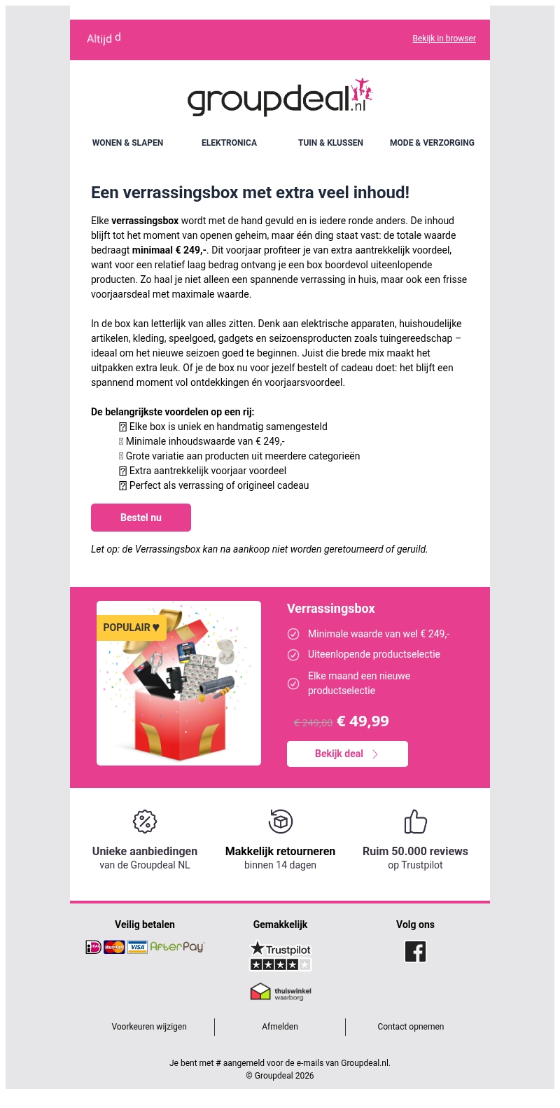 VOORJAARDEAL πΈ Deze verrassing wil je niet missen VOORJAARDEAL πΈ Deze verrassing wil je niet missen