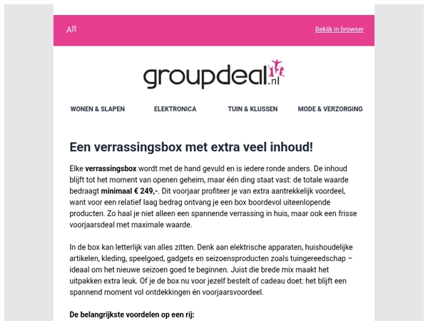 VOORJAARDEAL 🌸 Deze verrassing wil je niet missen