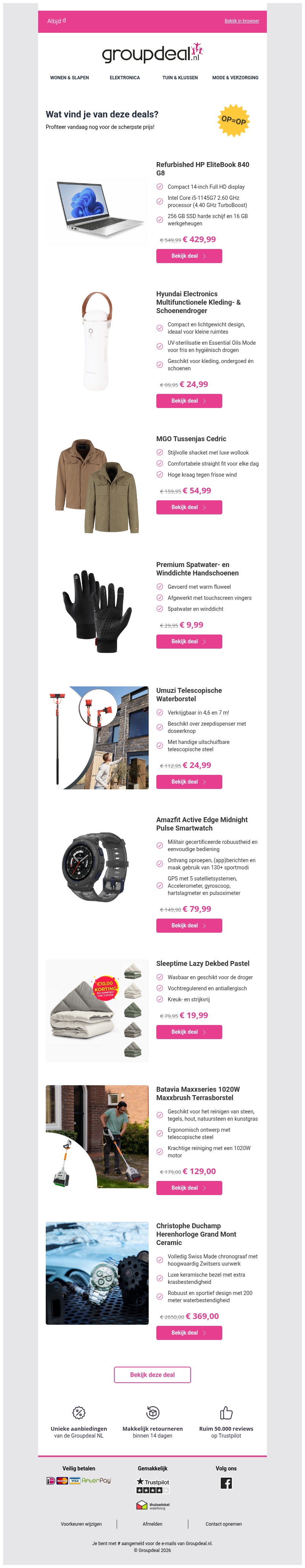 Deze aanbiedingen wil je niet missen Deze aanbiedingen wil je niet missen