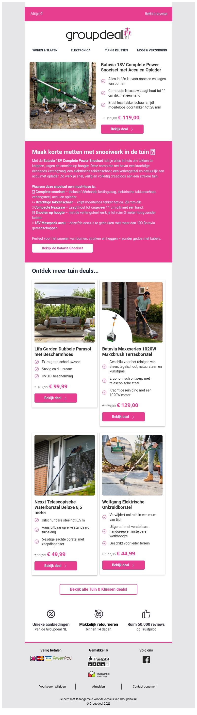 Krachtig snoeien met één slimme set πΏ Krachtig snoeien met één slimme set πΏ