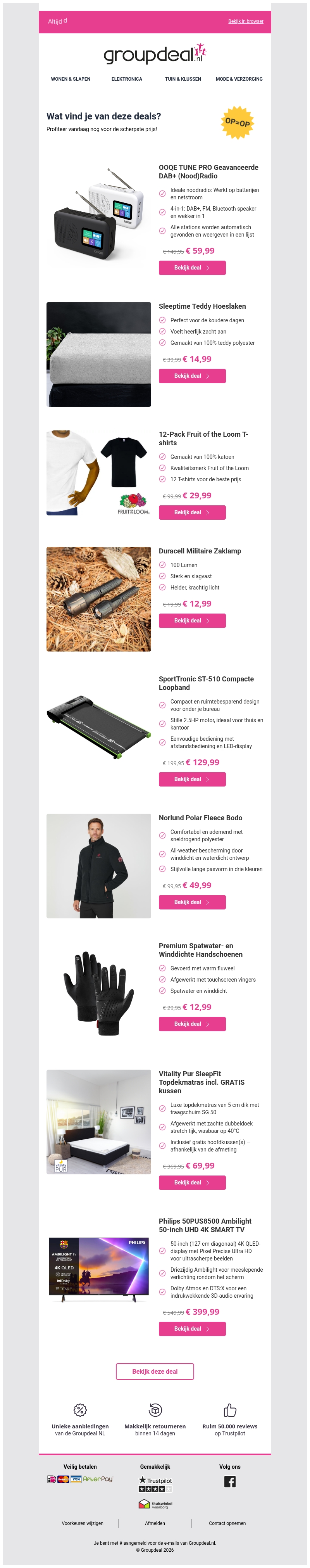 Pak deze deals voordat ze verdwijnen! Pak deze deals voordat ze verdwijnen!