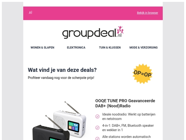 Pak deze deals voordat ze verdwijnen!