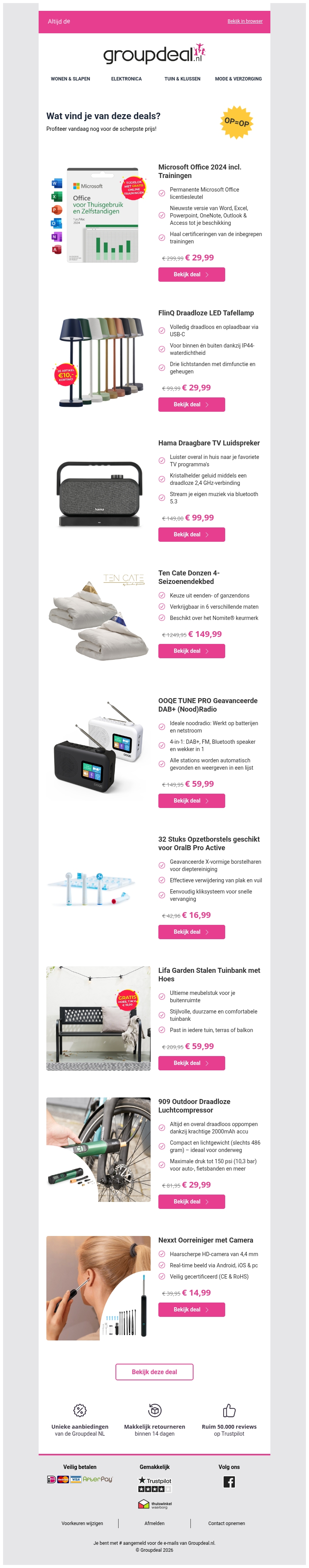 Deze aanbiedingen wil je niet missen Deze aanbiedingen wil je niet missen