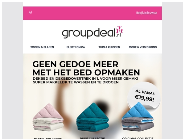 TERUG OP VOORRAAD: De Sleeptime Lazy Dekbedden! 😴🛏️