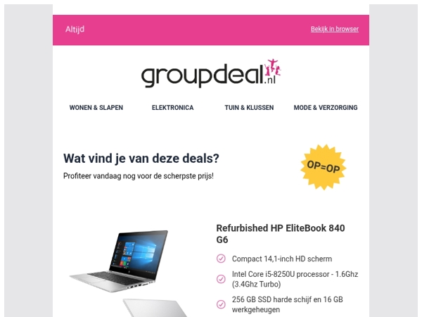 Korting, korting en nog eens korting!
