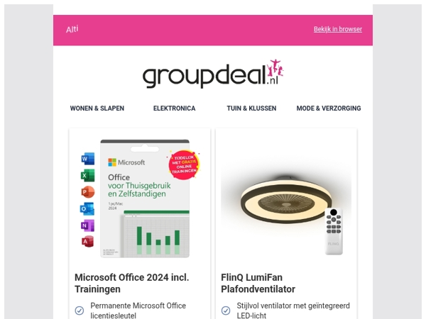 Bekijk de beste deals van deze week!